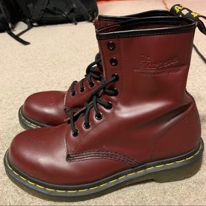 Dr. Martens Cherry Size 9 Boots